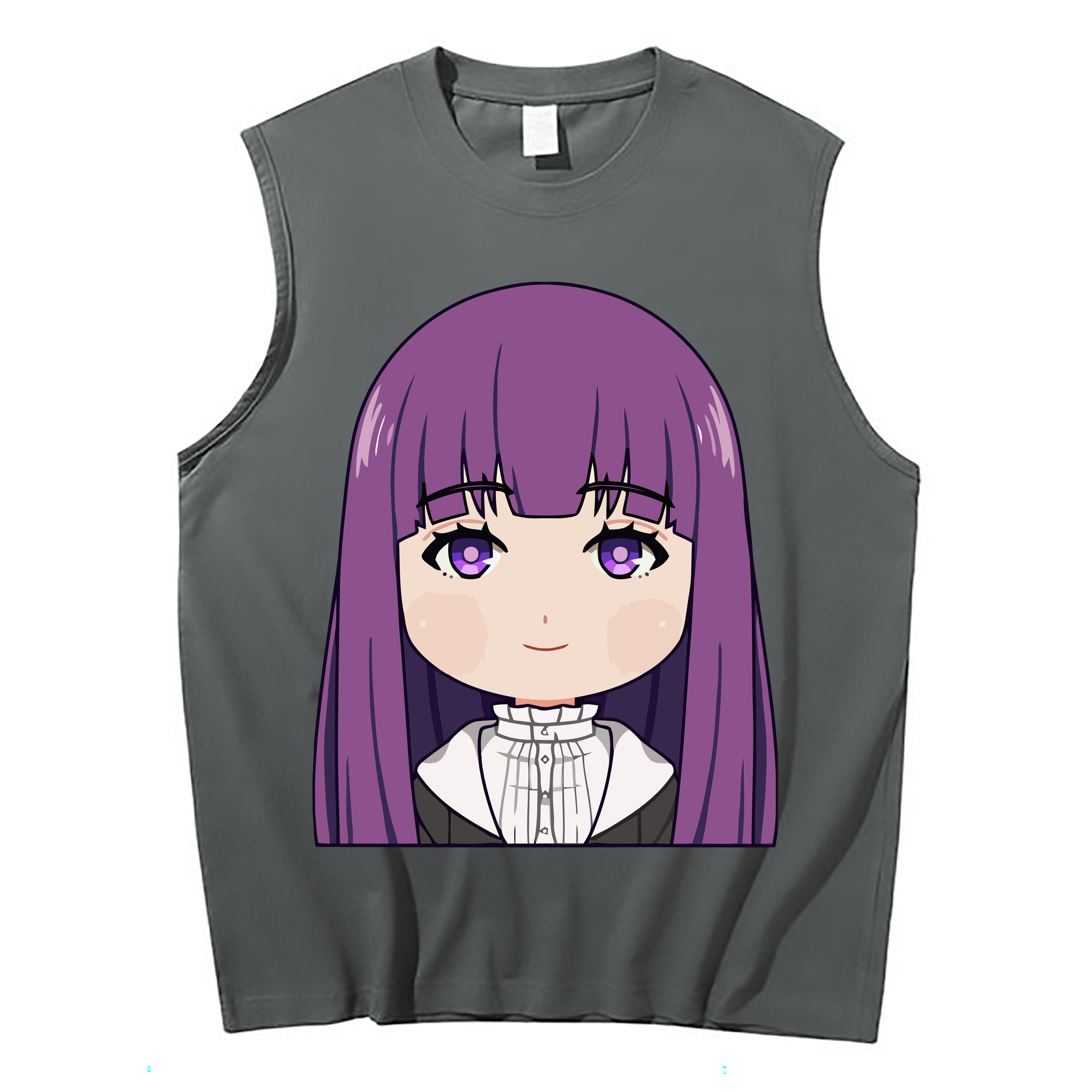 （画像用） 葬送のフリーレン Frieren コットン100％タンクトップ（フロントプリント）